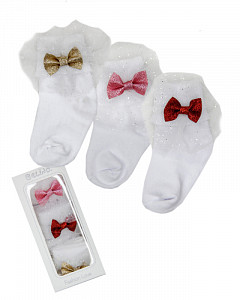 Набор носков для девочки в подарочной упаковке  BELINO