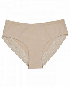 Женские трусы слипы с кружевом (большой размер) ALINA 
